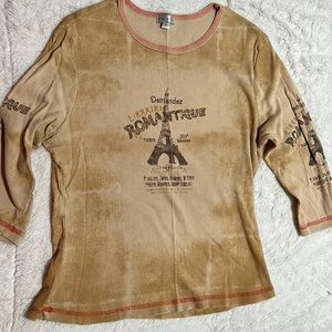 Lapis top, size L (fit is small)